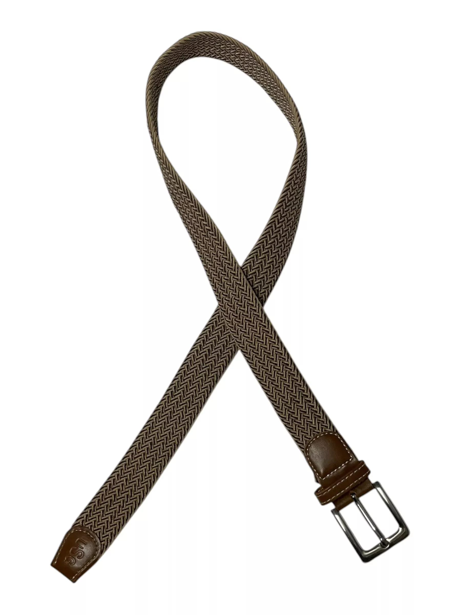 USG Braided Stretch Belt - Tan - 39 - USED