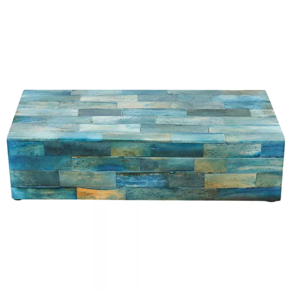 Verdigris Decorative Box- (10x4.5x2.5)