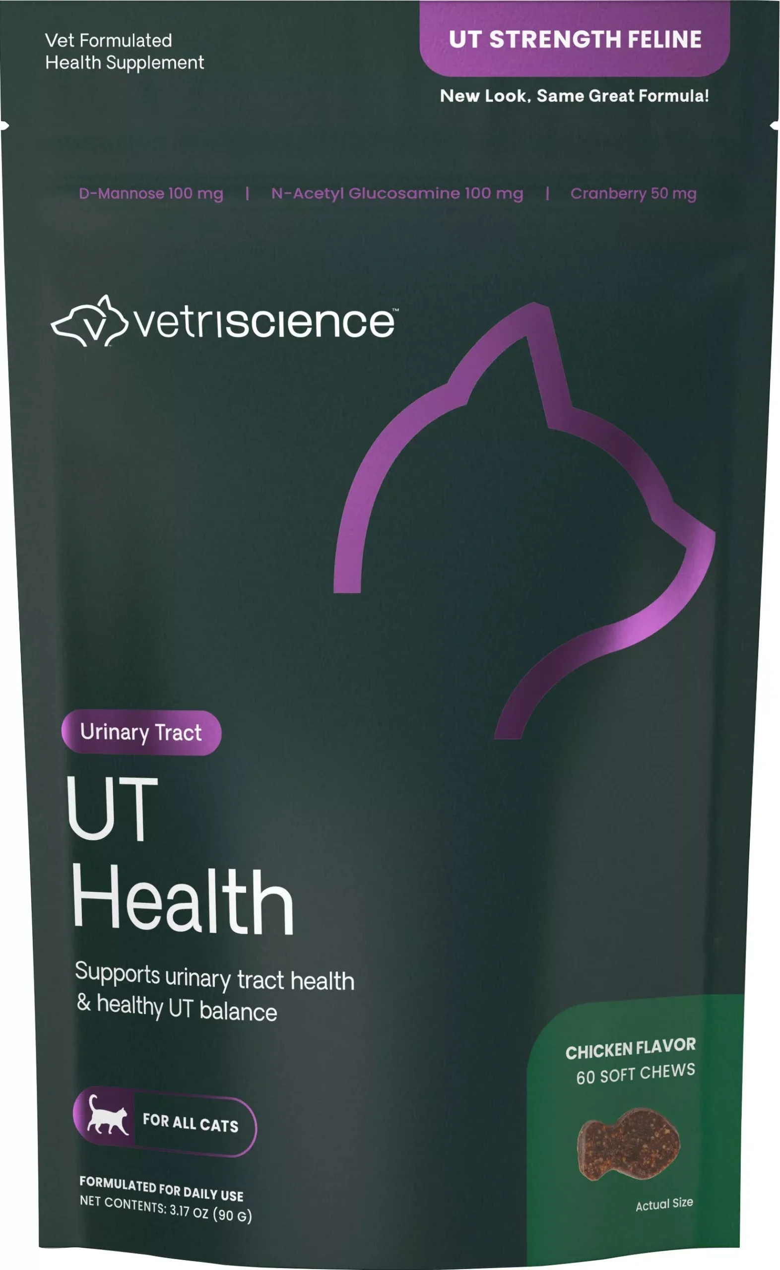 VetriScience UT Health Chicken Cat Chews 60 Ct