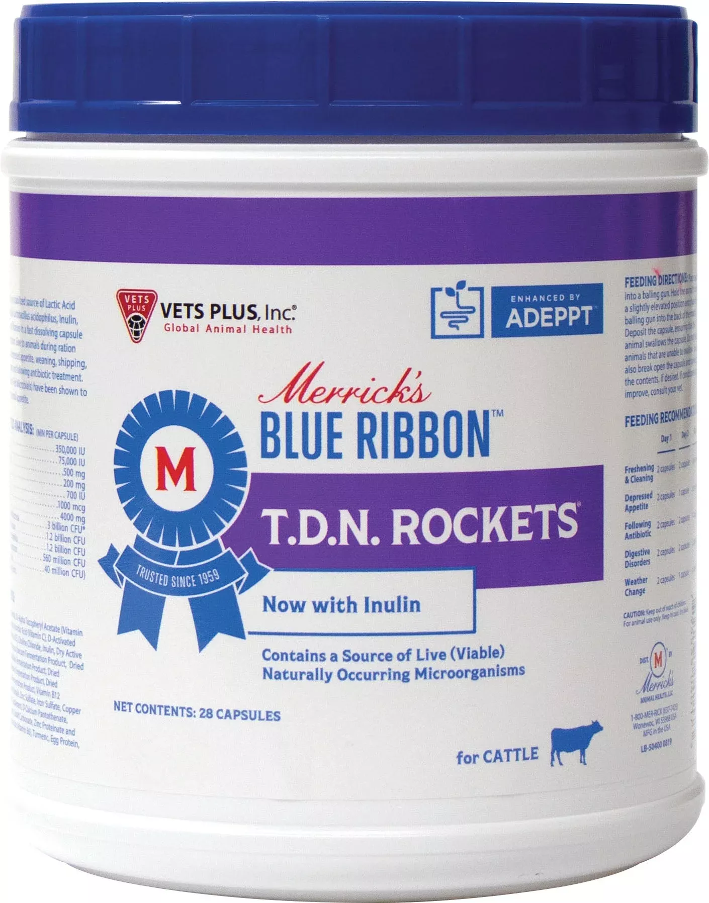 Vets Plus T.D.N. Rockets Cattle Supplement 28 Pack