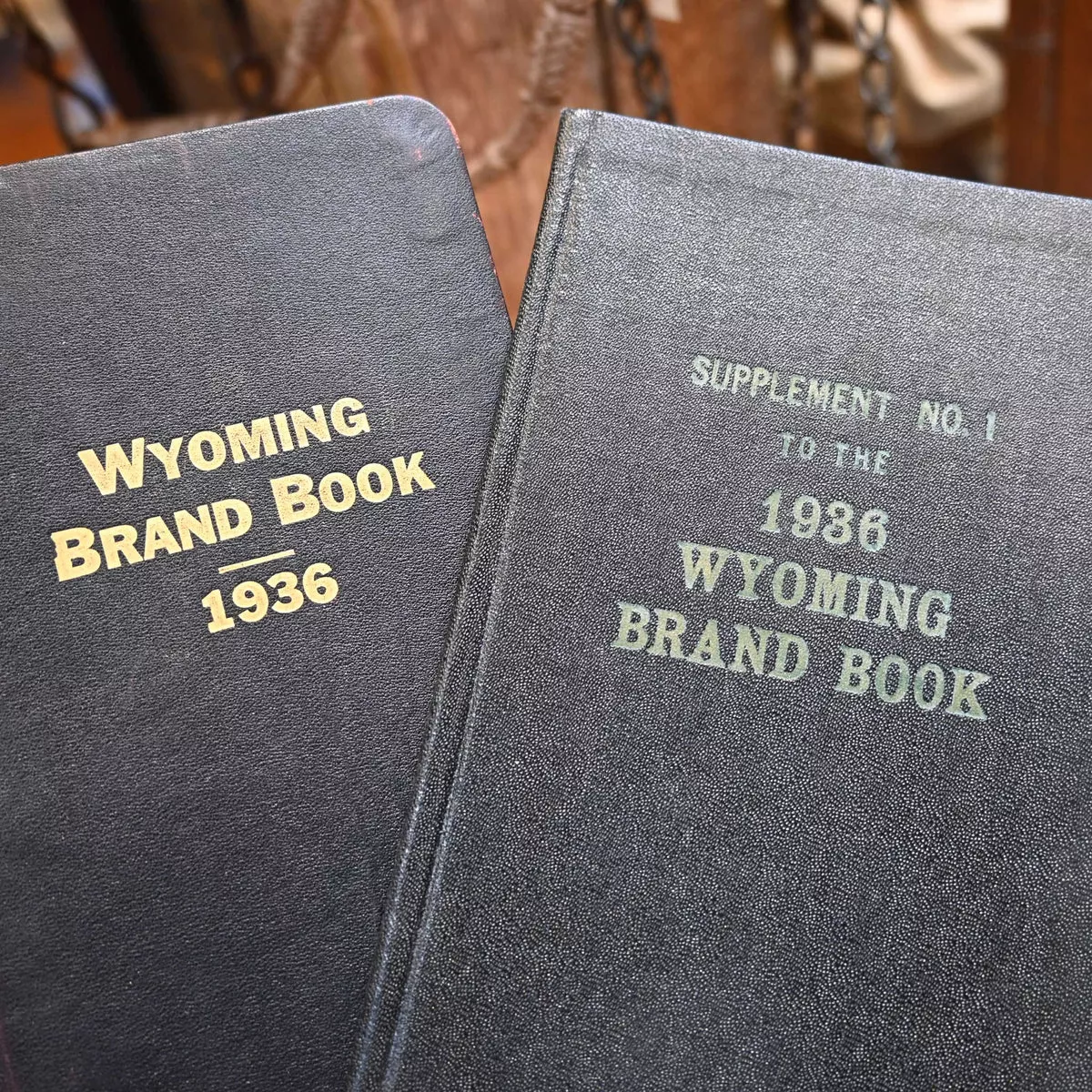 Vintage 1936 Wyoming Brand Book + One Supplement Book