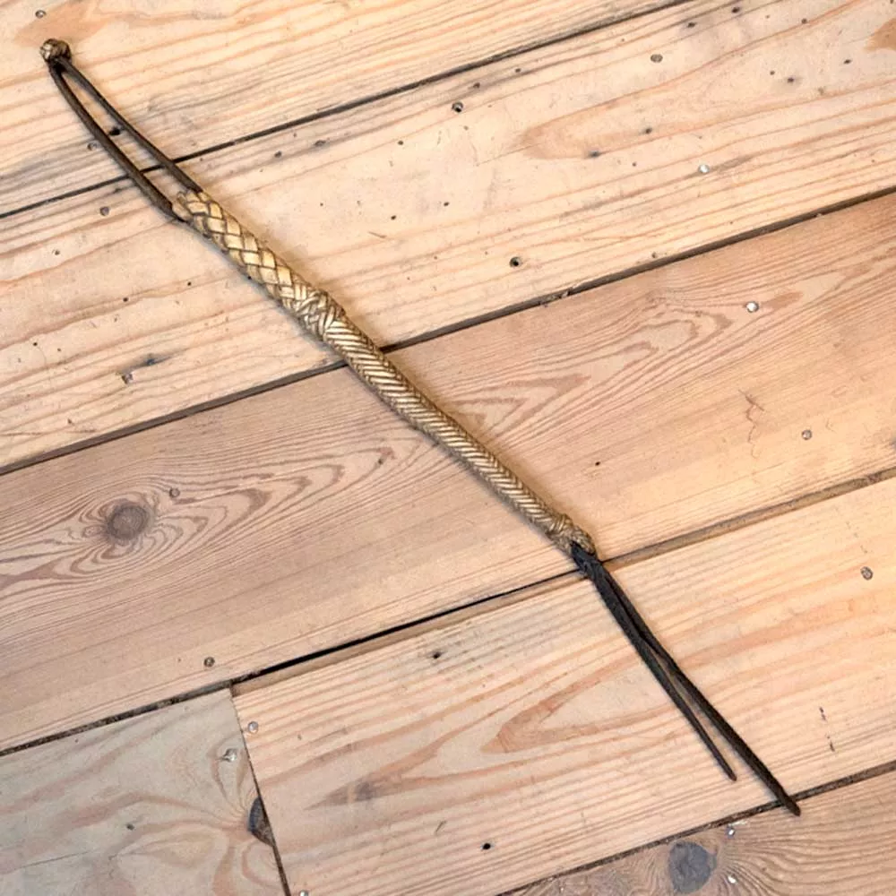 Vintage Handmade 23" Quirt w/Popper