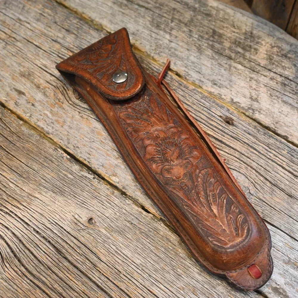 Vintage Handmade Tooled Pliers Pouch - great vintage condition