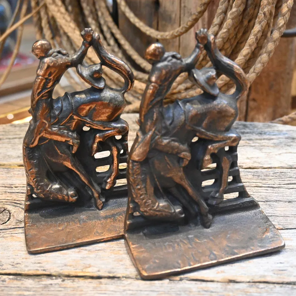 Vintage Let er' Buck Bookends