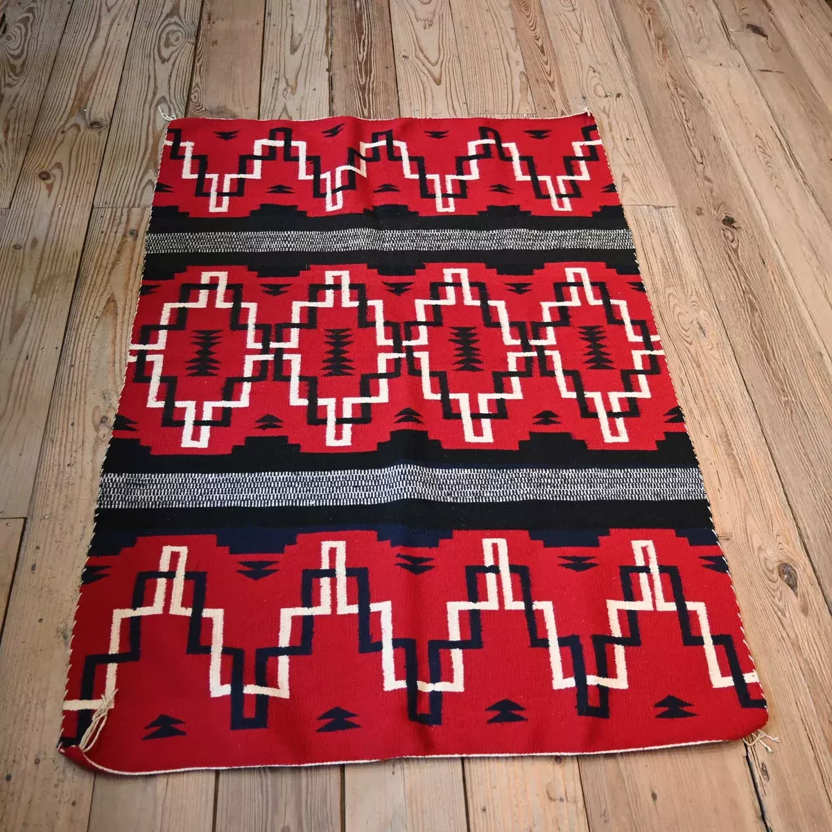 Vintage Red Navajo Rug