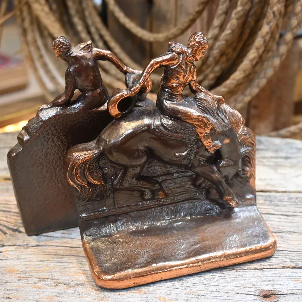 Vintage Sheridan Cowboys Bookends