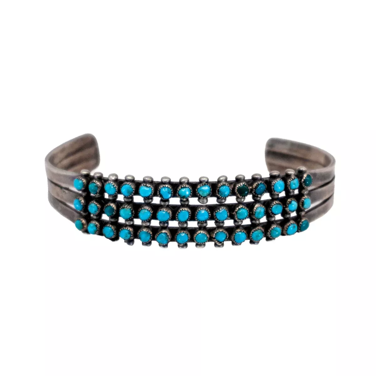 Vintage Triple Row Snake Eye Cuff