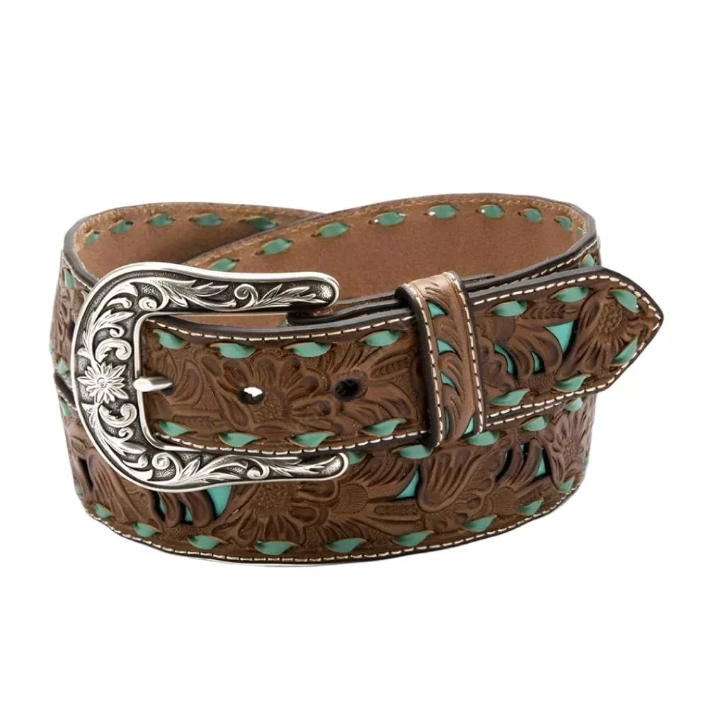 W. Nocona Embossed Inlay Belt