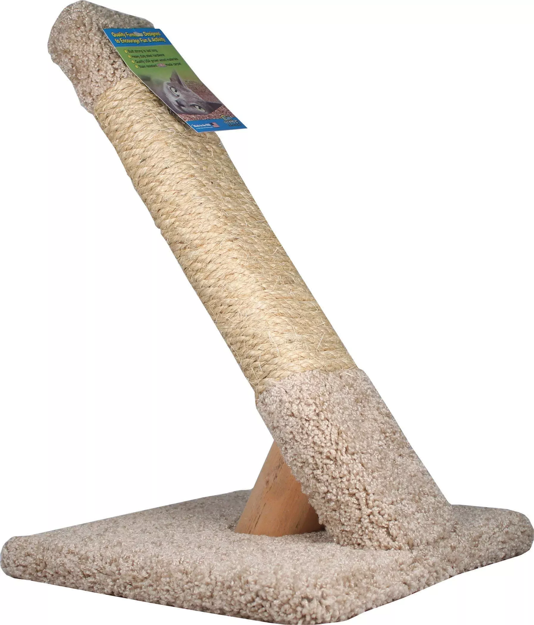 Ware Angled Sisal Cat Scratcher 14x14.5x22.75