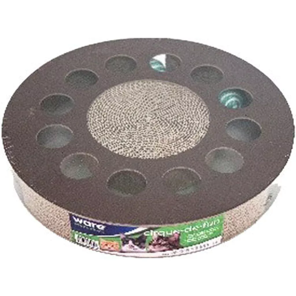 Ware Corrugated Cirque-De-Fun Cat Toy 13 x 13 x 2.5 in
