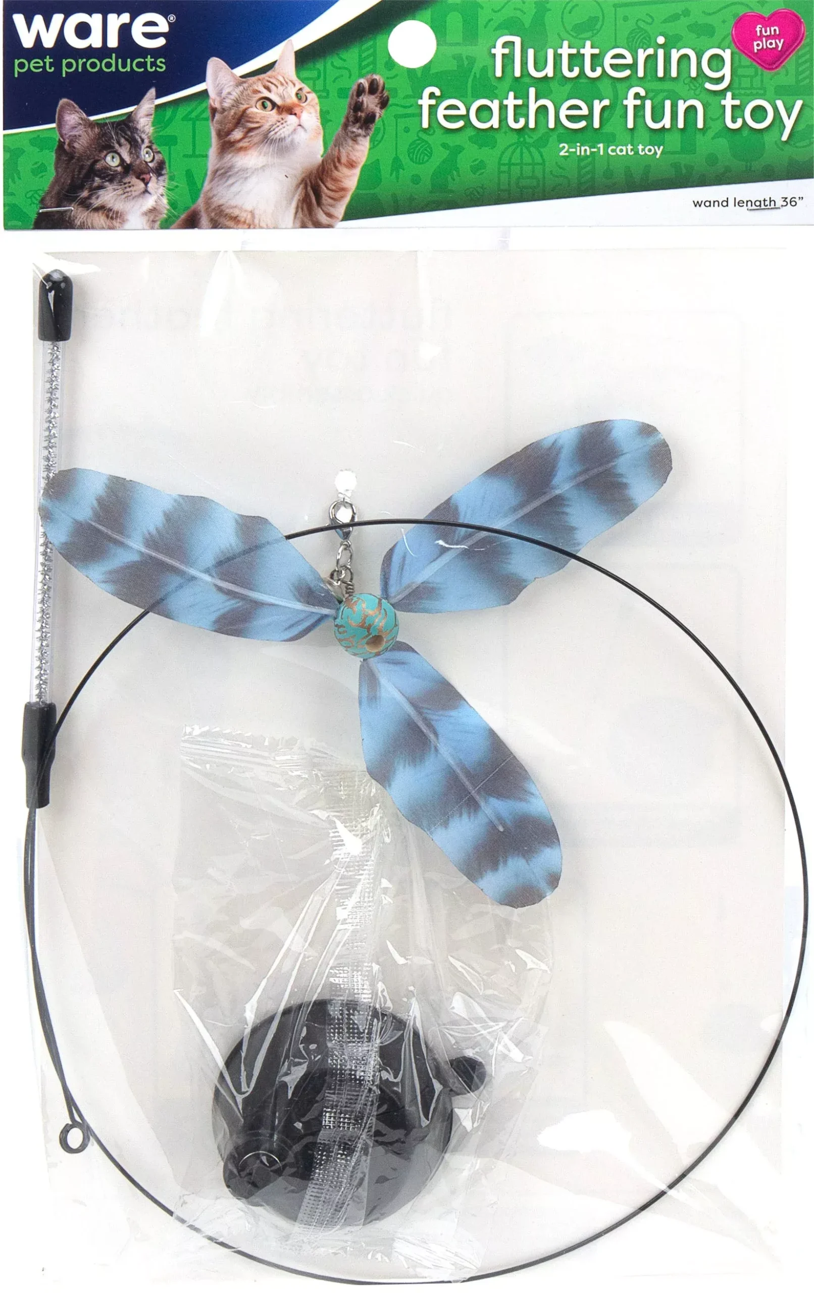 Ware Fluttering Fun Feather Cat Toy