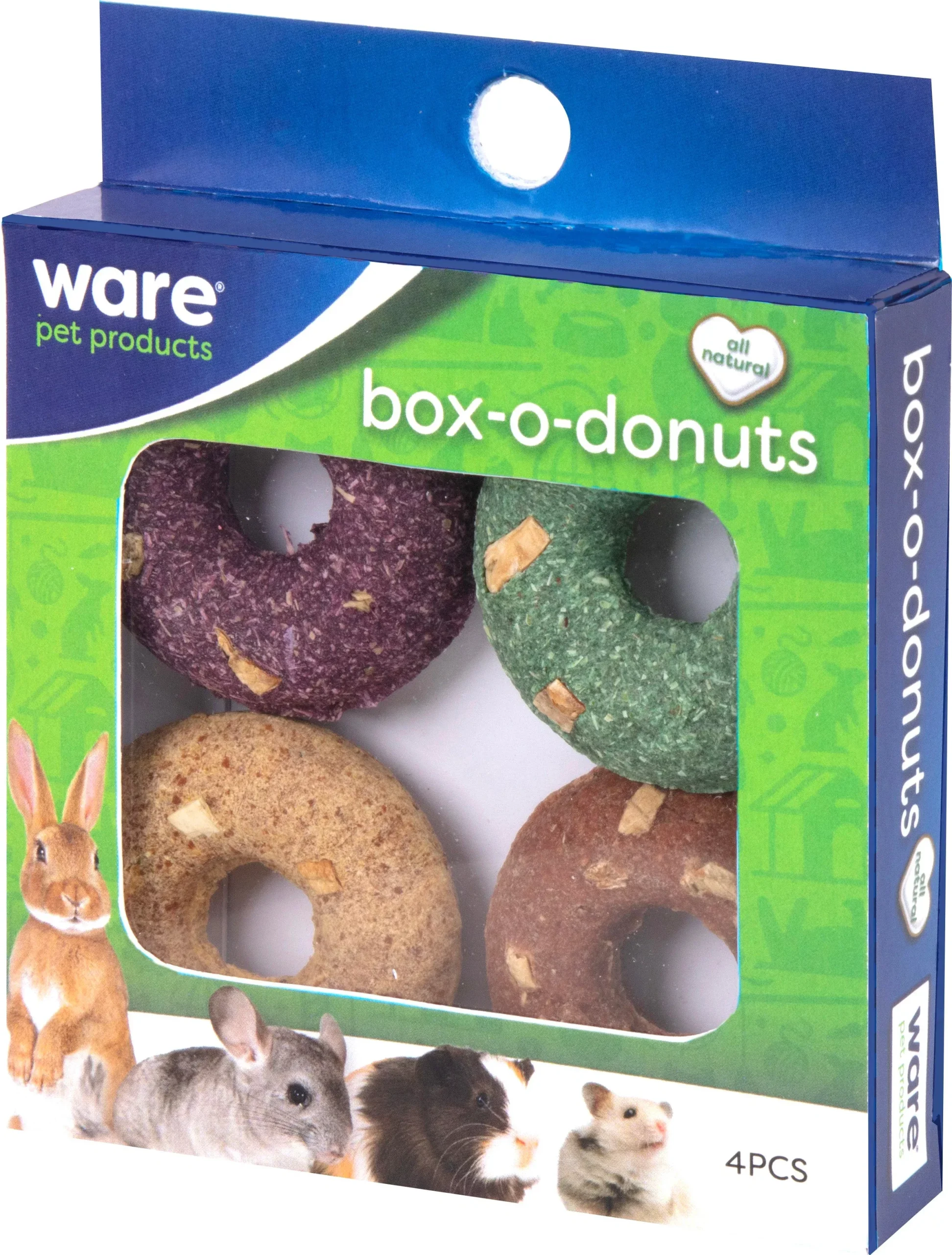 Ware Health-E Box-O-Donuts Small Animal Chew 4 Piece