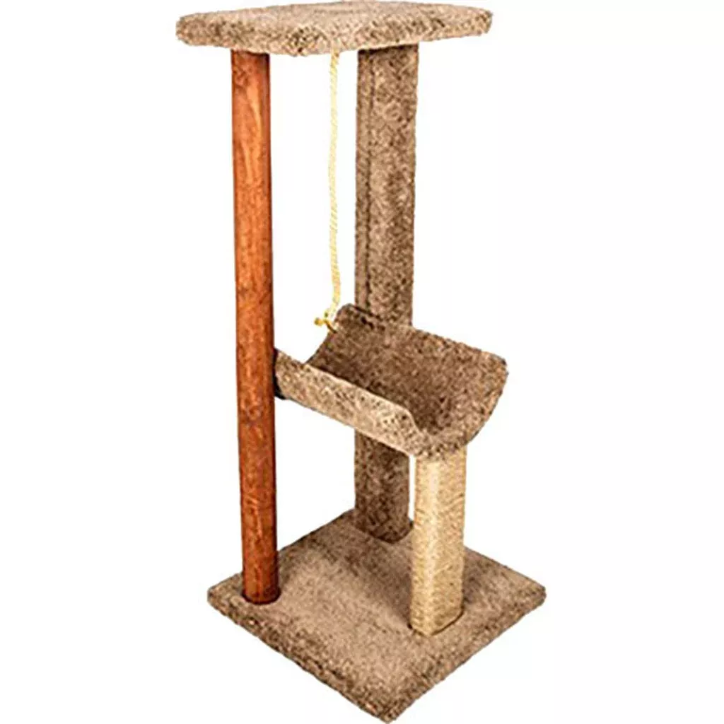 Ware Kitty Cat Tower with Rope 20x20x48 in