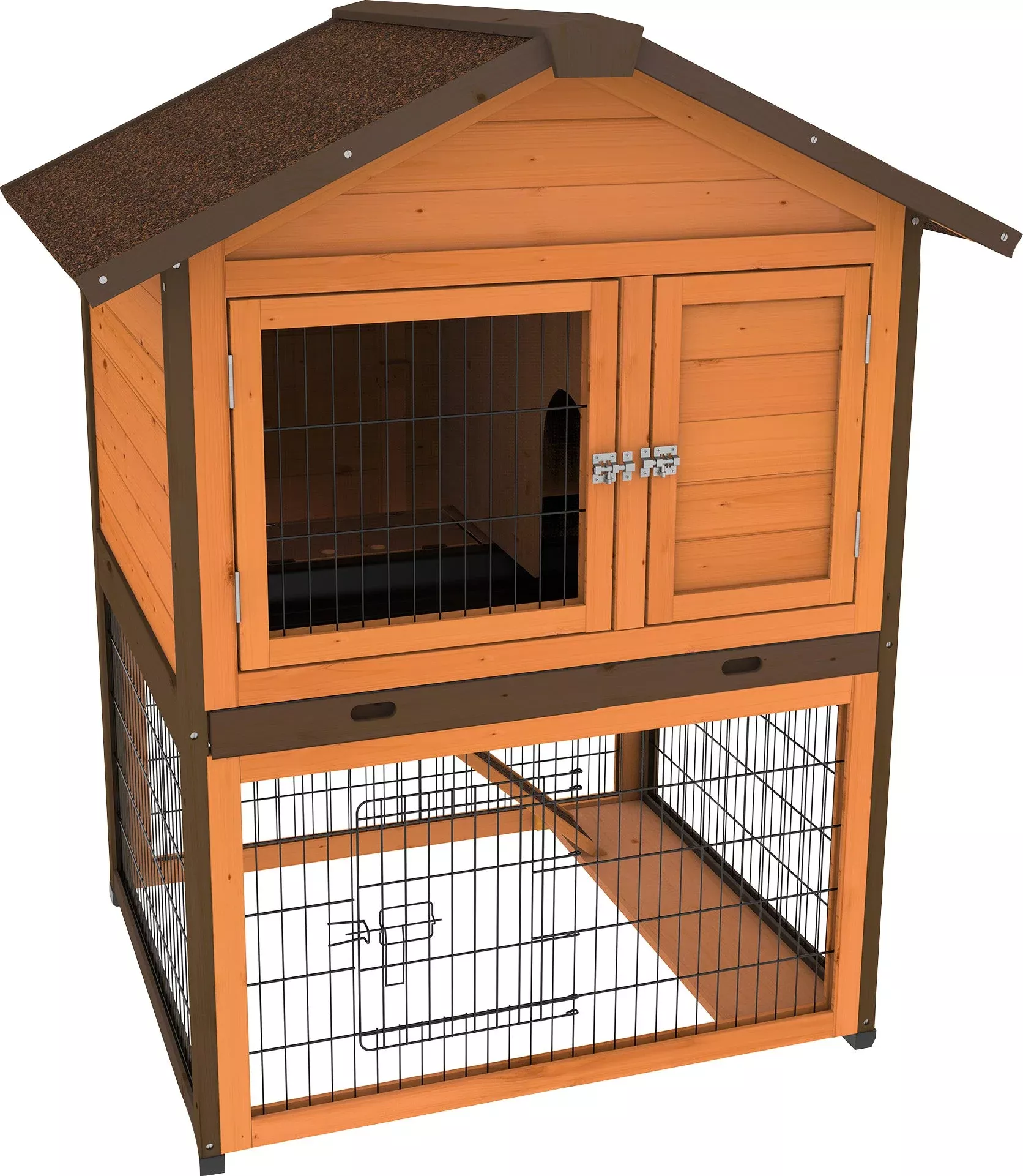 Ware Premium Plus Bunny Barn Rabbit Hutch 37.5 x 31.5 x 47 in