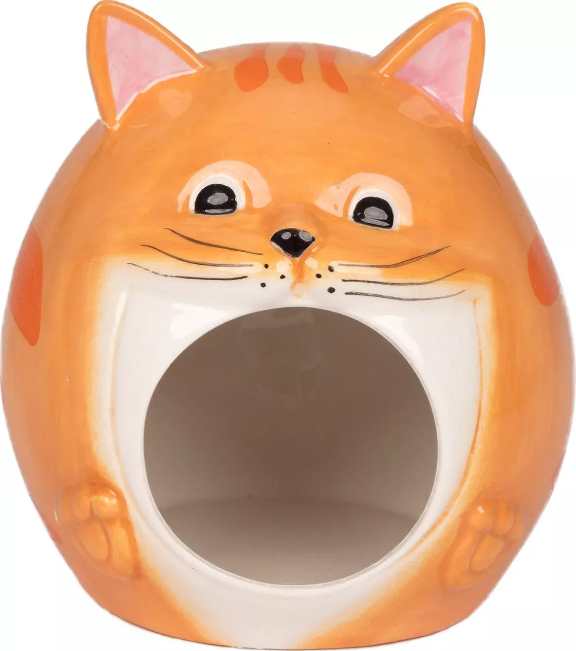 Ware Tabby Cat Ceramic Hamster Hideout