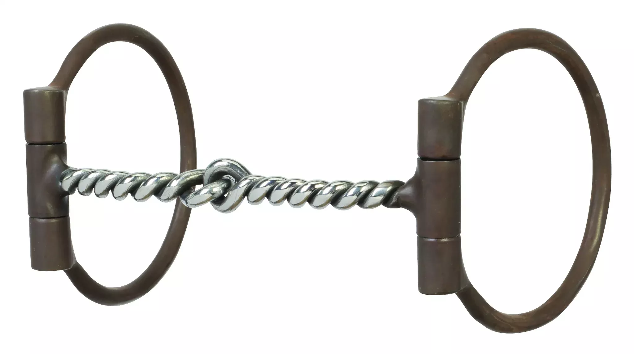 Weaver All Purpose Offset Dee Bit with Sweet Iron Twisted Wire Snaffle Mouth
