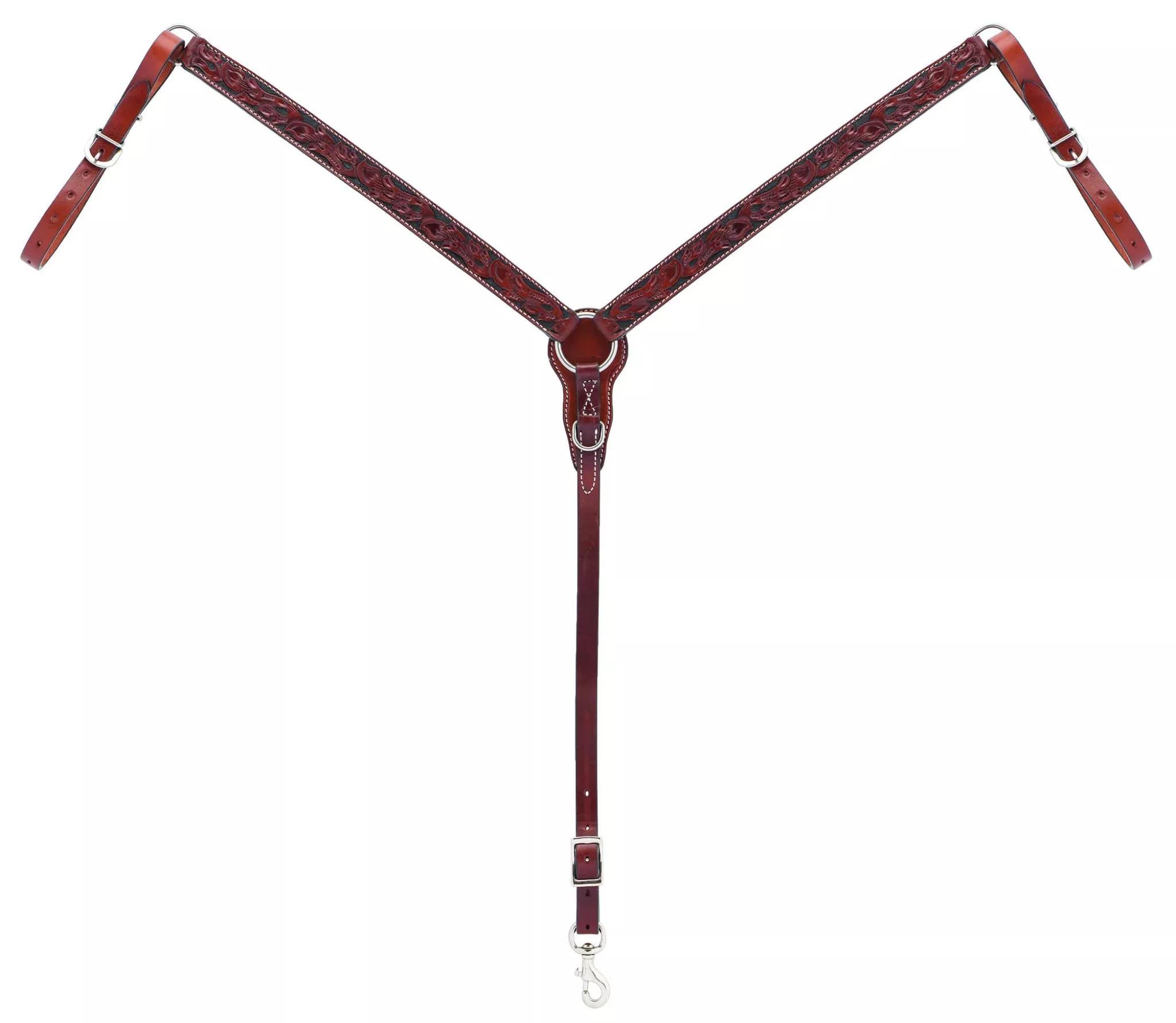 Weaver Floral Carved Straight Breast Collar