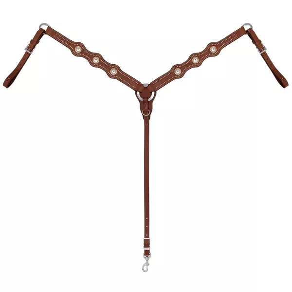 Weaver Horse Leather Breast Collar Stacy Westfall Showtime Brown