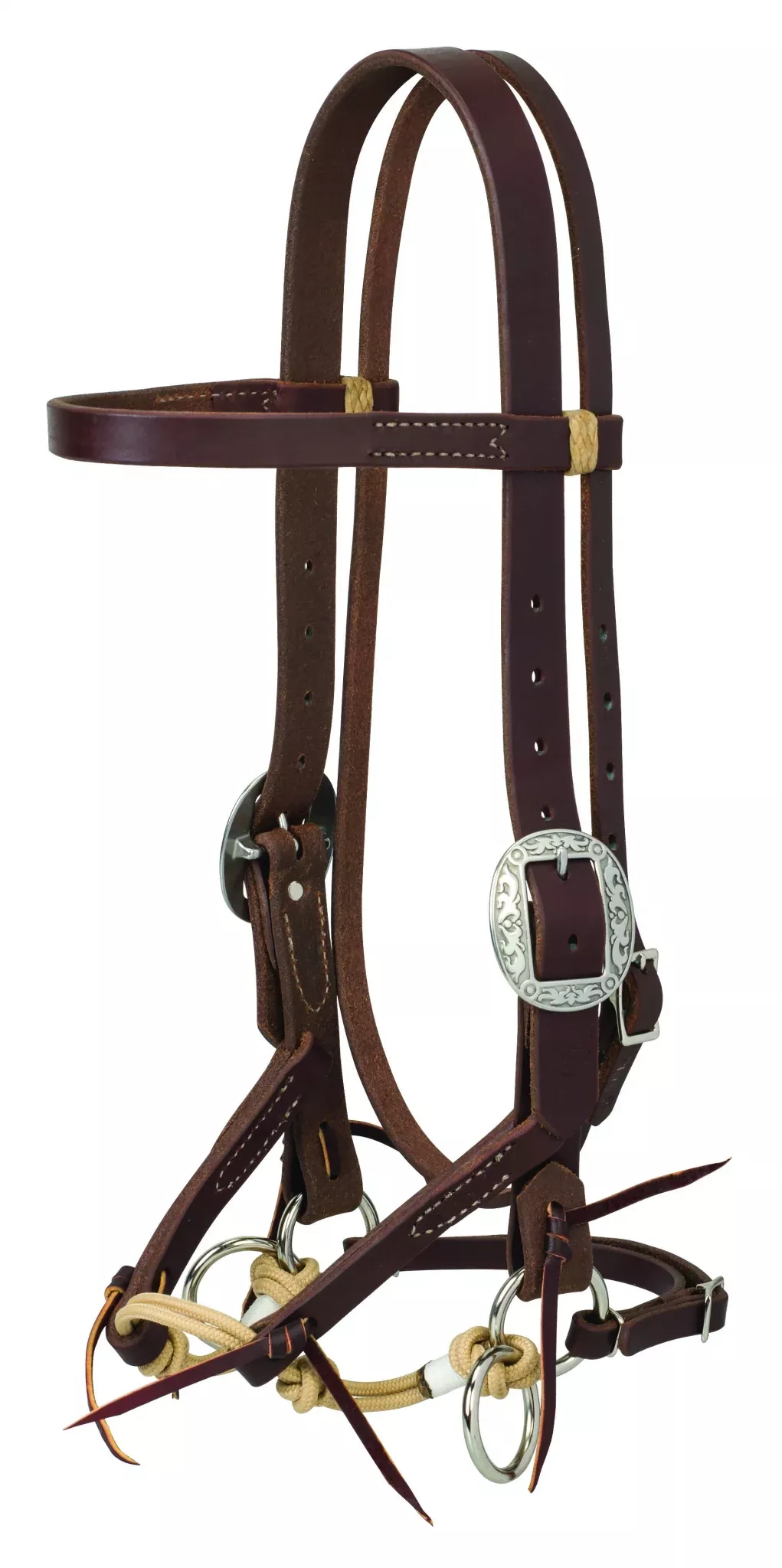 Weaver Justin Dunn Oiled Bitless Bridle