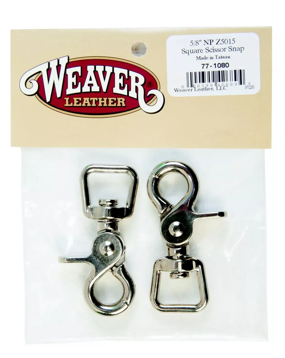 Weaver Leather Bagged Square Scissor Snaps