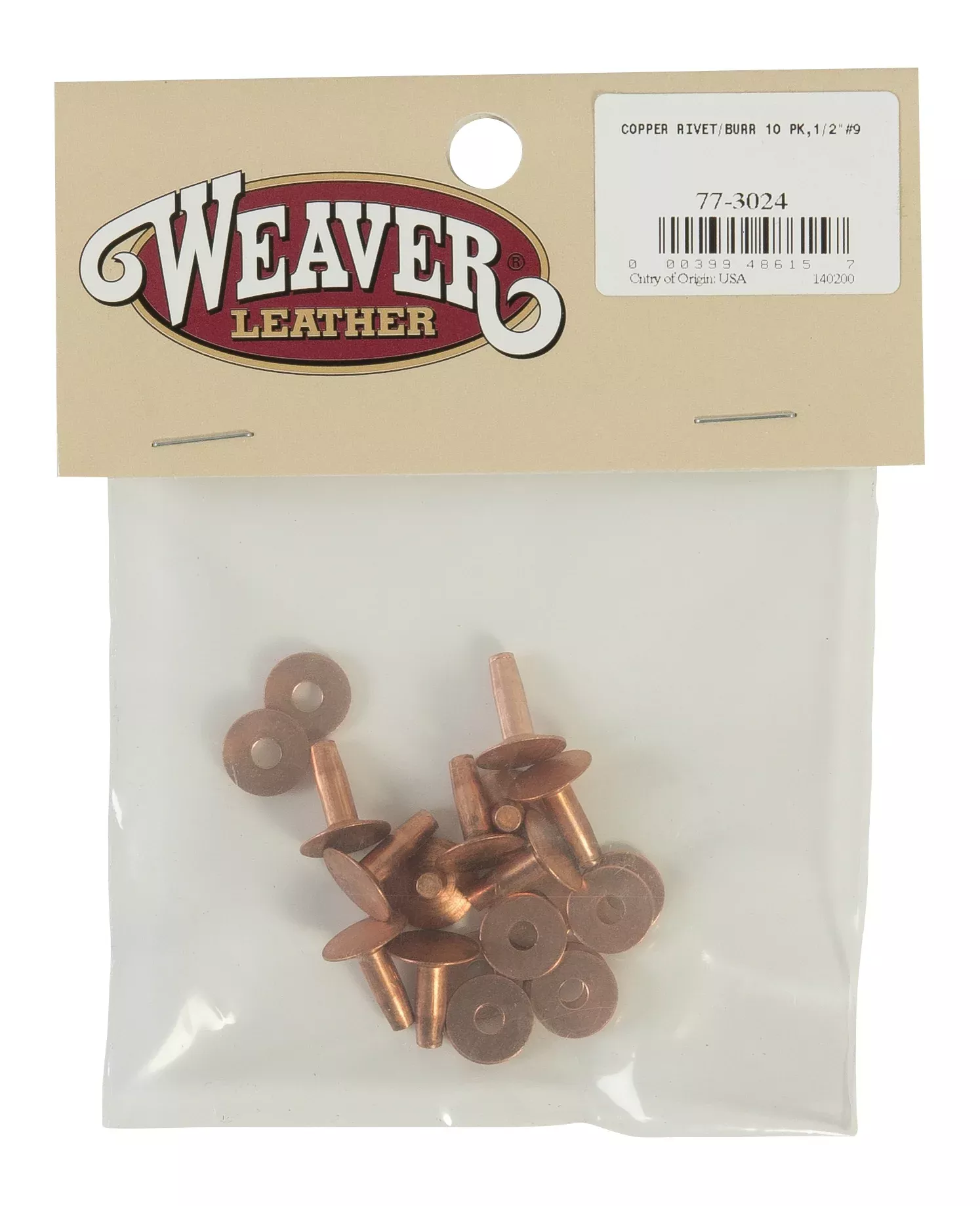 Weaver Leather Copper Rivets And Burrs