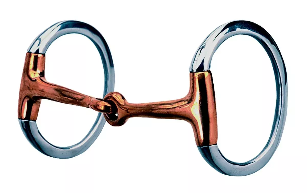 Weaver Leather Eggbutt Snaffle Bit With Copper Mouth