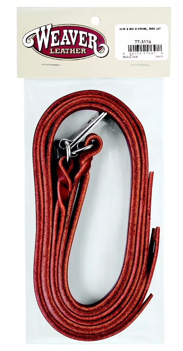 Weaver Leather Saddle Strings With Clip & Dee