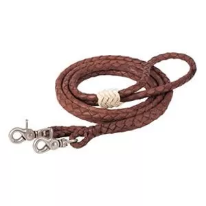Weaver Round Braided Latigo Roper Rein
