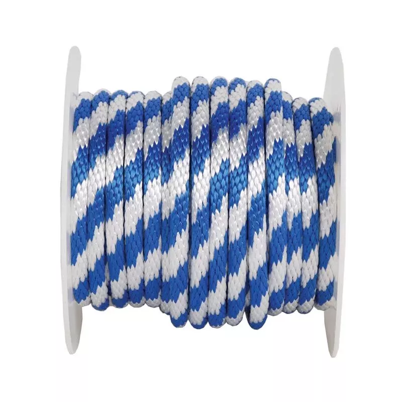 Wellington Derby Rope, Blue/White, 5/8" x 140'
