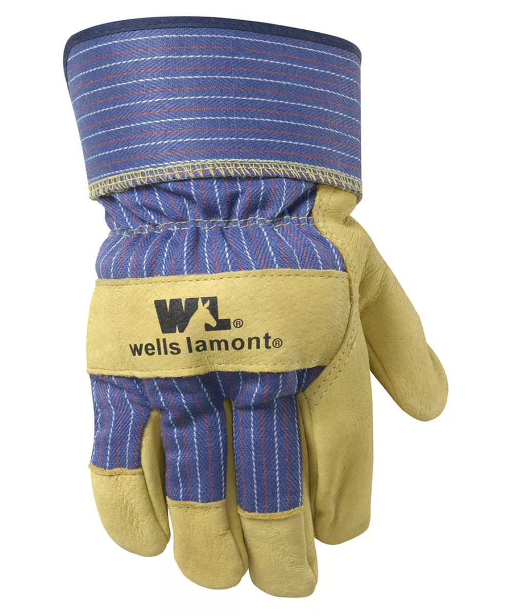 Wells Lamont Pigskin Leather Palm Gloves, Men's Large