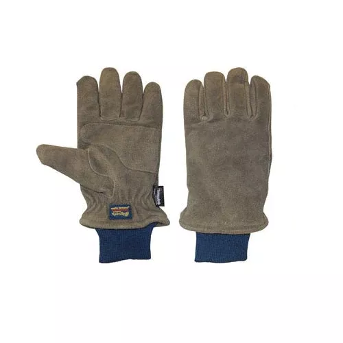 Wells Lamont Suede Cowhide Leather Gloves, Brown, Medium