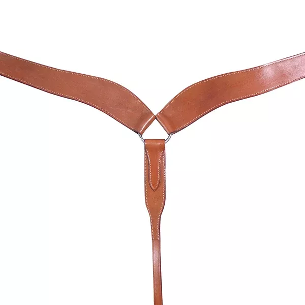 Western Horse Breast Collar Leather Tan Comfytack