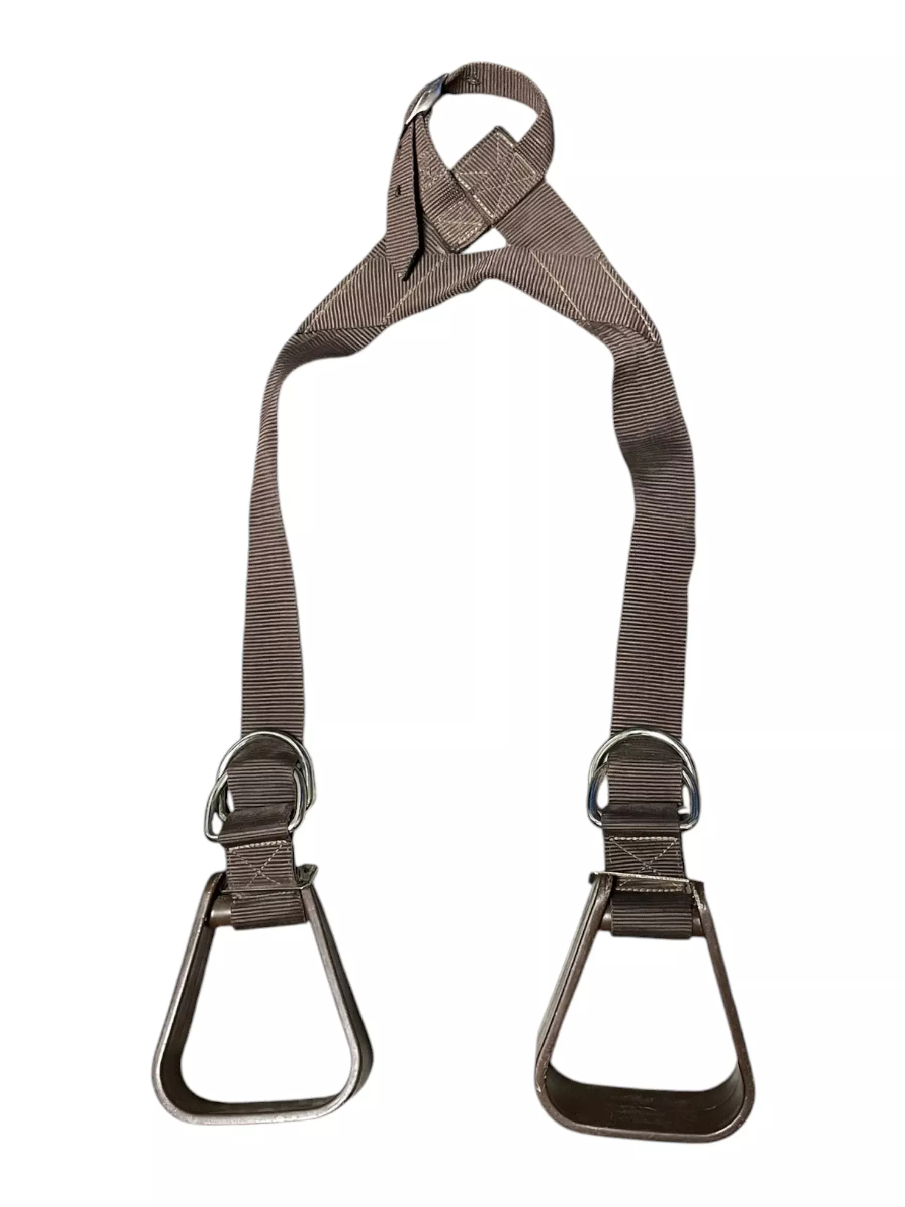 Western Kid Nylon Stirrups - Brown - USED