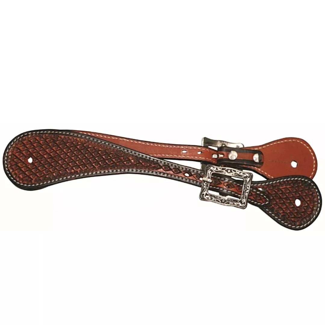 Western Leather Spur Straps - Boulder