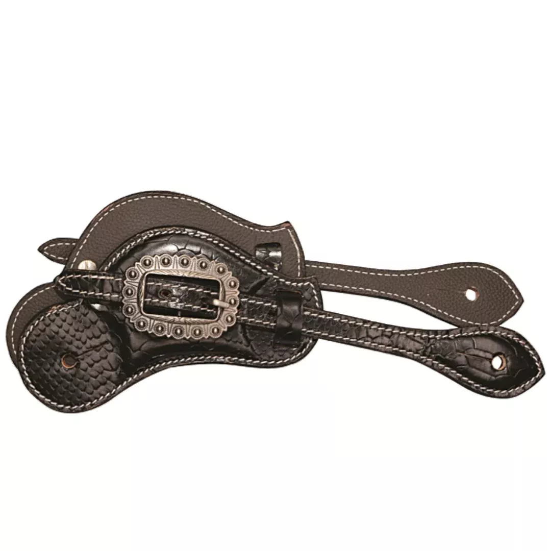 Western Leather Spur Straps - Durham