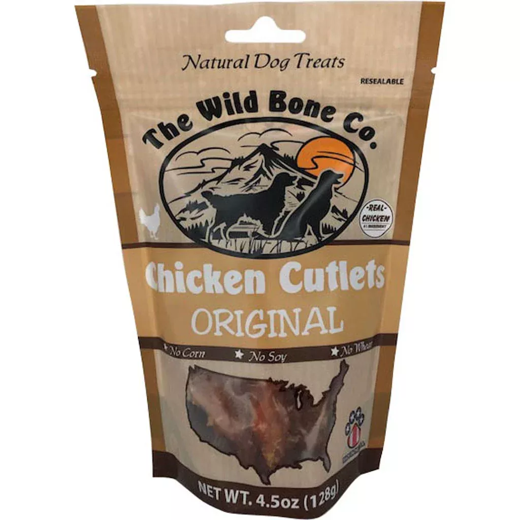 The Wild Bone Co. Original Cutlets Chicken Dog Treats 4.5 oz