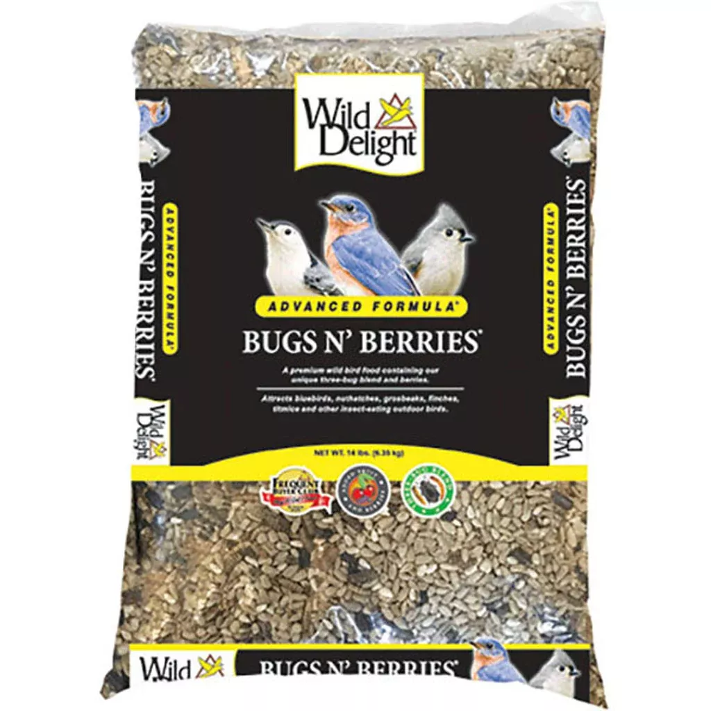 Wild Delight Advanced Formula Bugs N' Berries Bird Food, 14 lb