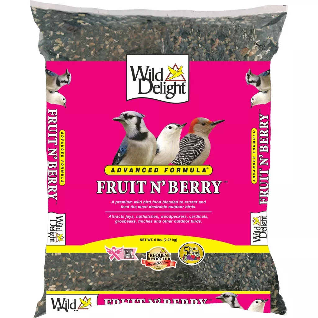 Wild Delight Advanced Formula Fruit N' Berry Bird Food, 5 LB