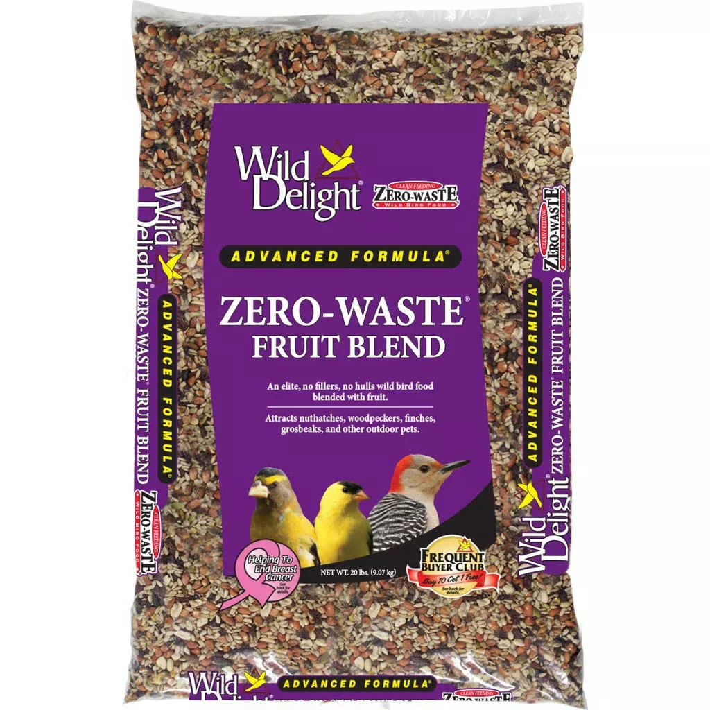 Wild Delight Advanced Formula Zero-Waste Fruit Blend Bird Food, 20 lb