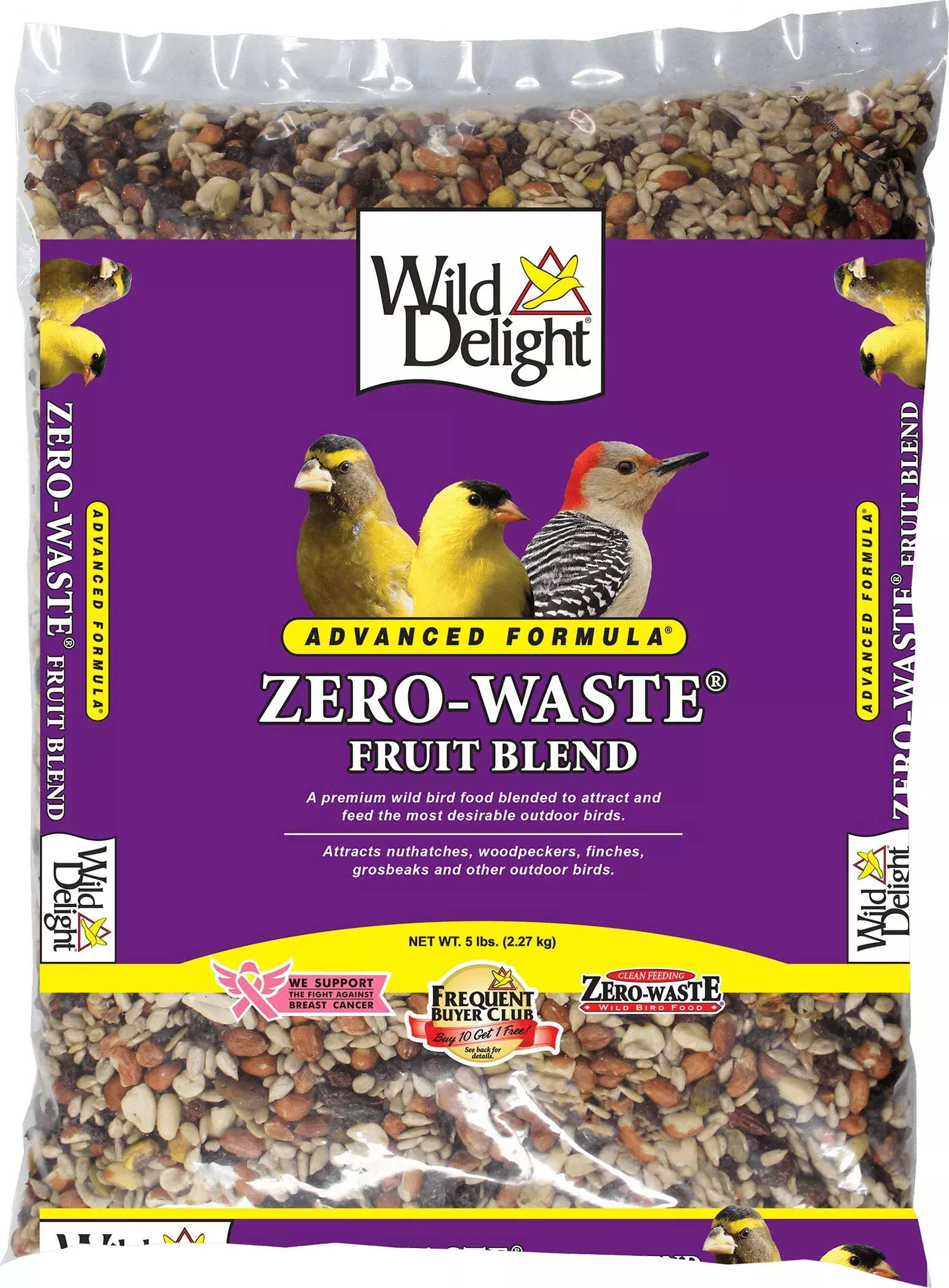Wild Delight Advanced Formula Zero-Waste Fruit Blend Bird Food, 5 lb