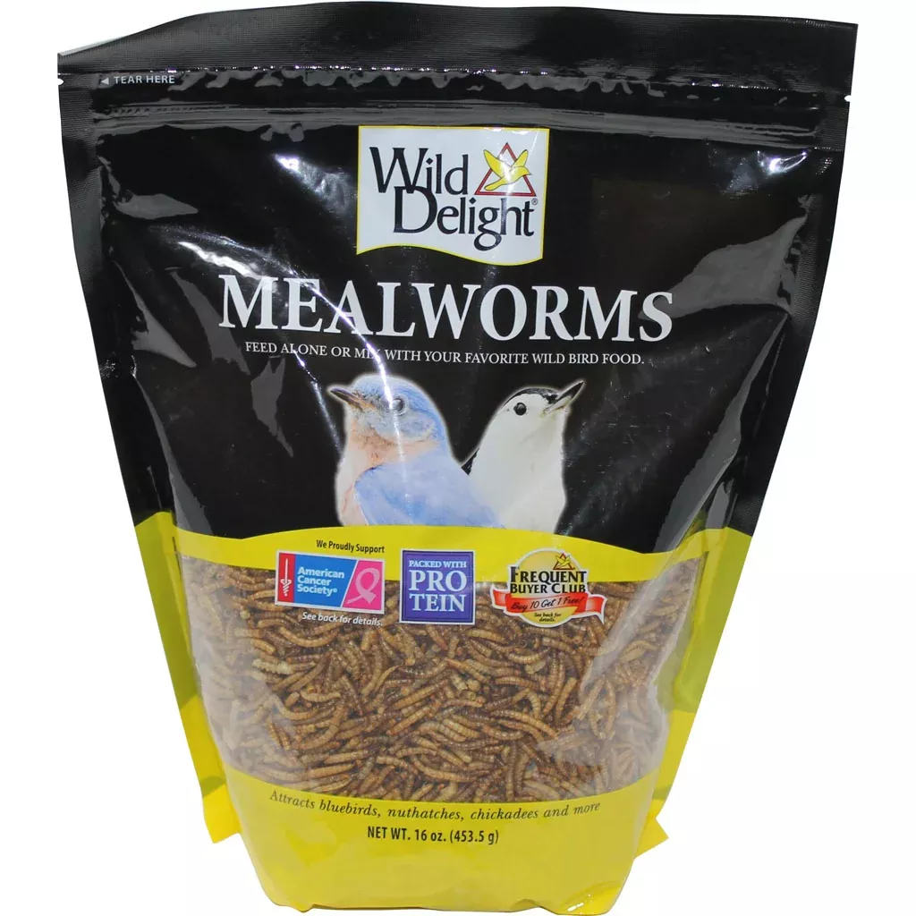 Wild Delight Dried Mealworms, 16 oz