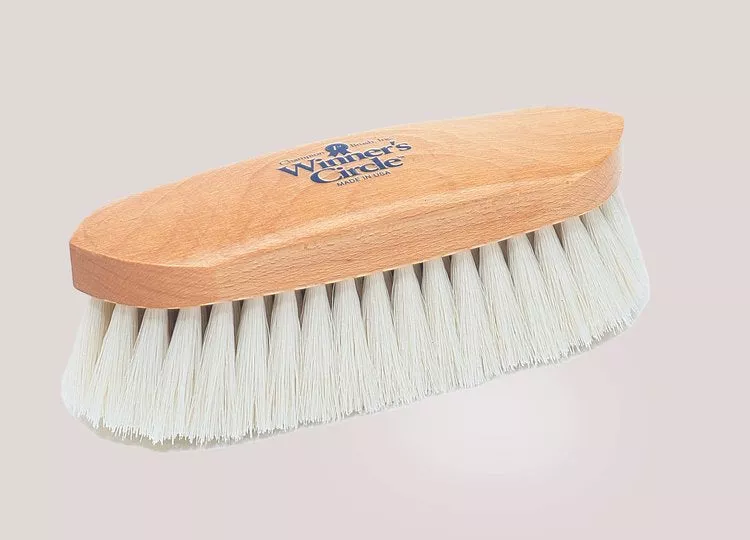 Winner''s Circle Brush, Soft Ivory Poly - 8 1/4 inch