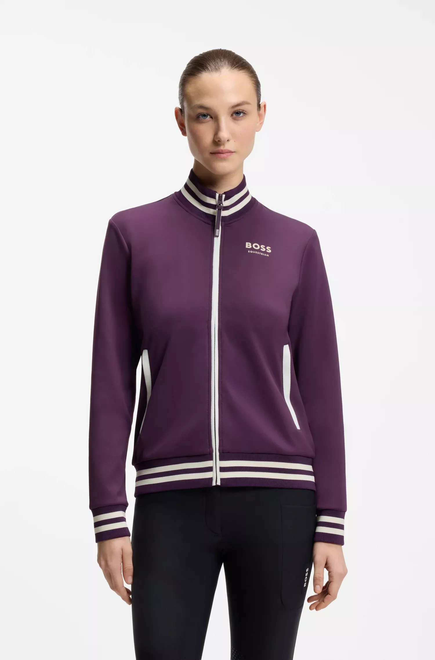 Women's Functional Cardigan Ava Deep Purple