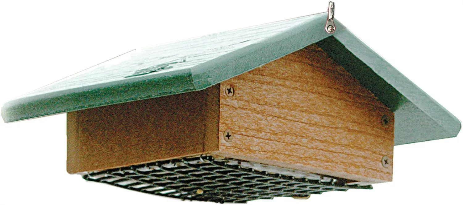 Woodlink Going Green Upside Down Suet Feeder, 2-Cake Capacity Tan/Green