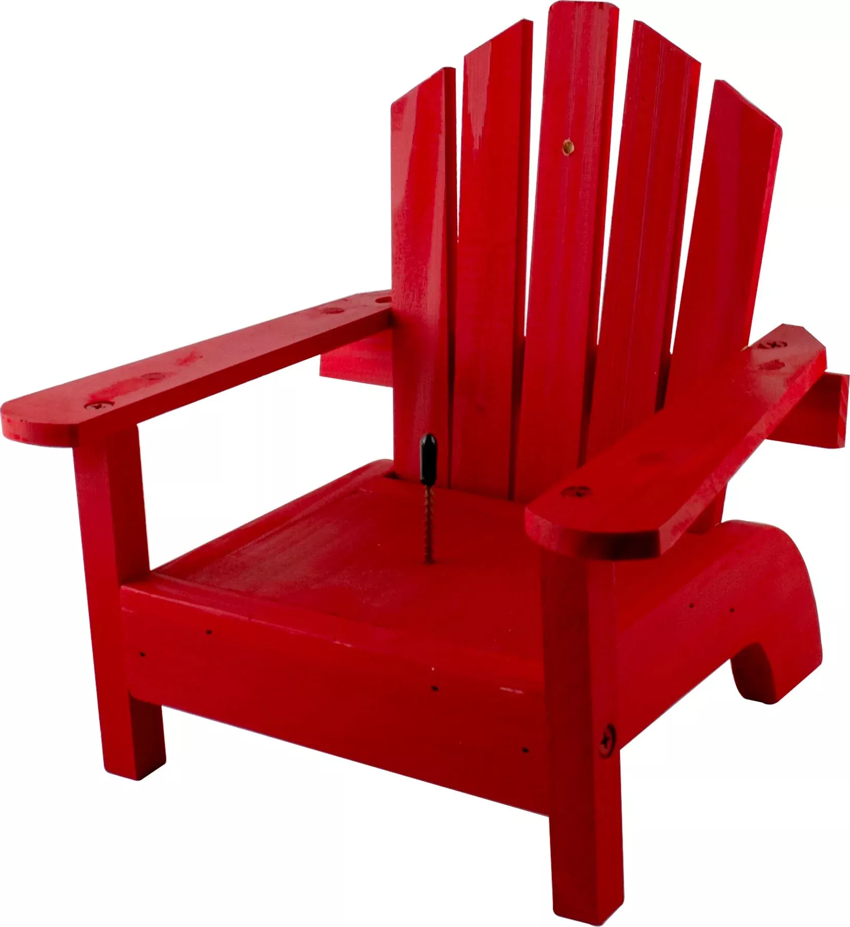Woodlink Lake & Cabin Adirondack Chair Squirrel Feeder Red