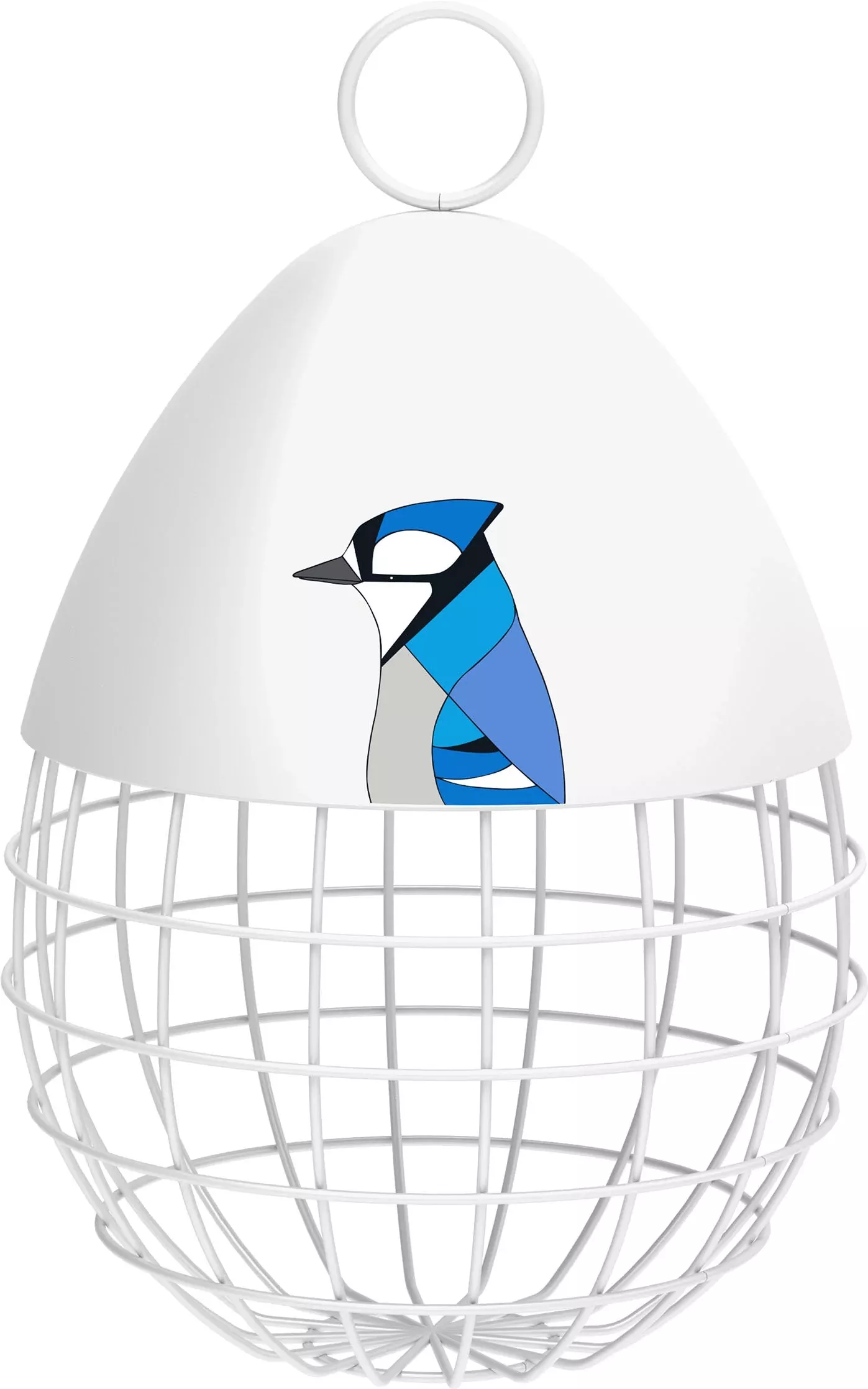 Woodlink Limited Edition Eggpicnic Peanut and Suet Ball Feeder, White
