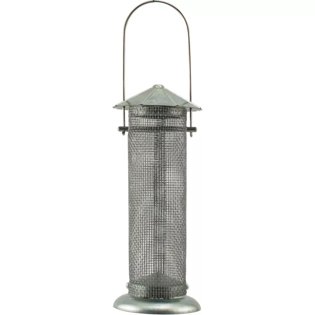 Woodlink Rustic Farmhouse Galvanized Silo Thistle Feeder, 0.5 lb Capacity