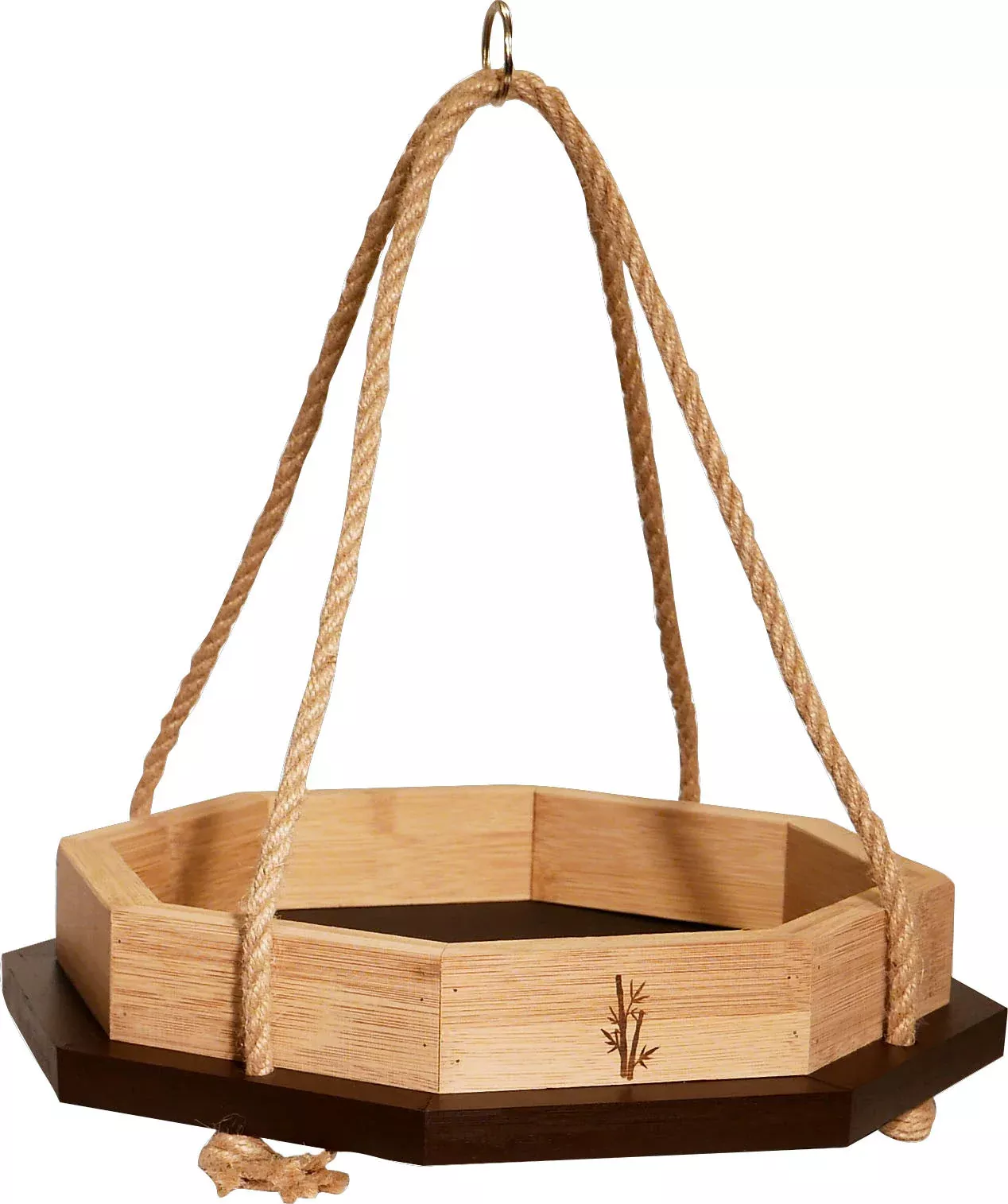 Woodlink Ultimate Renewable Bamboo Octagon Platform Feeder 1.5 lb Capacity Tan/Brown