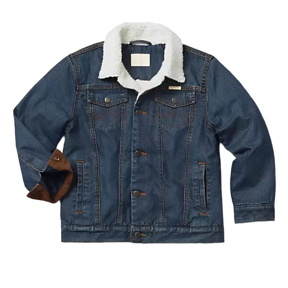 Wrangler Boy's Sherpa Lined Denim Jacket