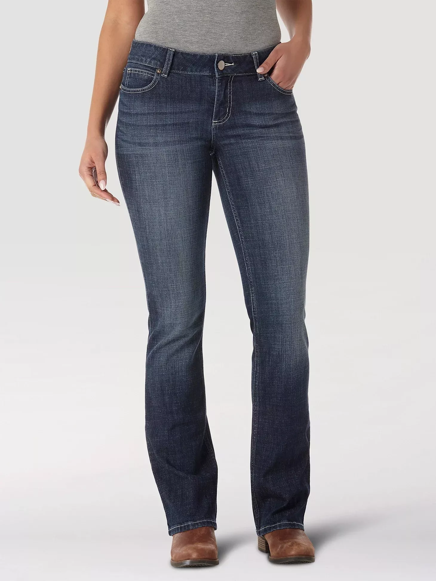 Wrangler Ladies Essential Bootcut Jeans
